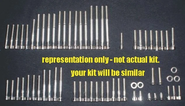 Yamaha XS650 XS 650 XS1 XS2 Juego de pernos de motor de acero inoxidable pulido Foto 2 de 4