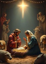 Birth of Jesus Diamond Art Kits for Adults Beginners Nativity Faith Light