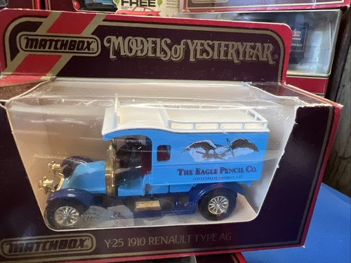 LOTE DE MATCHBOX MODELOS DE TRABAJO DE ANTAÑO x 15 FURGONETAS Camiones Vagones-EN CAJA Coleccionables - Imagen 13 de 18