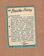 Beatles Diary Cards for sale | eBay