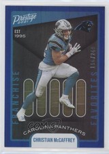 2021 Prestige Franchise Favorites Xtra Points Blue /249 Christian McCaffrey 0h28