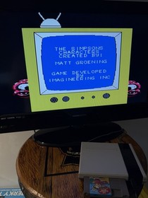 The Simpsons Bart vs. The Space Mutants Nintendo NES Acclaim Game Cartridge