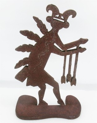  Kokopelli Arrow Holder Metal Die Cut Southwest Figurine 5 1/4'' Native American