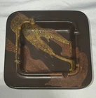 Royal Haeger Craftsman Ashtray Brown Earth Glaze Art Pottery