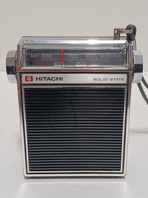 #ad VINTAGE *Hitachi TH 831 Solid State AM Transistor Hand Radio RARE amp; WORKING $23.50