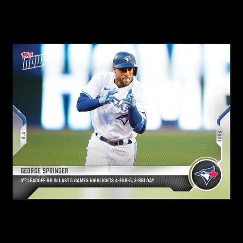 2021 Topps Now 613 George Springer