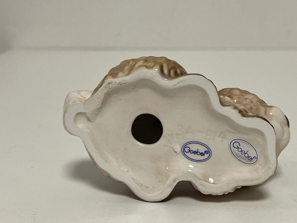 Figurine Goebel porcelaine Pâques lapin 9 x 7 cm. Excellent état - Photo 3/3