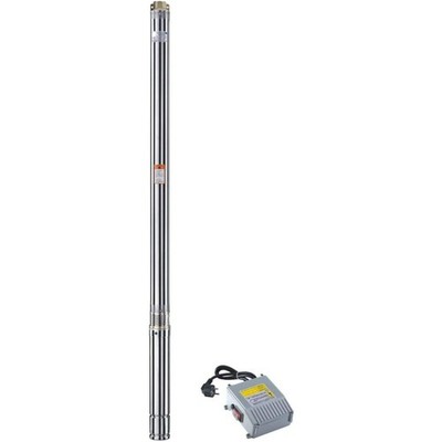 Brunnenpumpe 2,5 Zoll 750 Watt 4,8 Bar 2600 L/h Pumpe Zisterne Tiefbrunnenpumpe