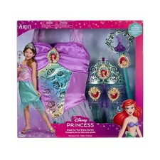 Disney Princess Ariel Head to Toe DRESS UP SET SIZE 4-6X NIB