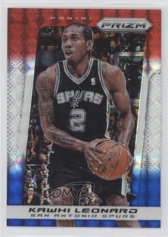 2013-14 Panini Prizm Red White & Blue Mosaic Prizm Kawhi Leonard #143 0r4
