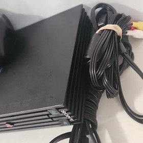 Sony PlayStation 2 Console  Black Fat Cords, Controller + 3 Games 