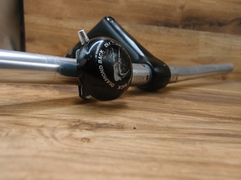 Manillar plano ACOR Aluminio 2014 145 g + Vástago de pluma 22,2 mm + Campana Diamondback Foto 3 de 4