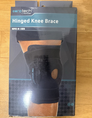 Coretech Hinged Knee Brace L1820 Black Size L Knee Stabilization Brace