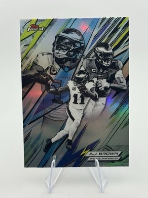 2025 Topps Finest Football A.J. Brown  #PK-4 Power Kings Refractor Eagles