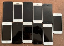 Lot of 11 Iphone A1428 5 Unknown Smartphone Fast Ship Parts Repair BROKEN 