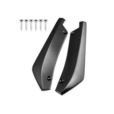 Rear Splitter Protector Uv Resistant Universal Fit Aerodynamic Glossy Black