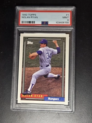 1992 Topps Nolan Ryan #1 PSA 9 Texas Rangers NICE CARD!!!