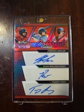 Dbacks Trio Auto /8 Ryan Waldschmidt - Jordan Lawlar - Tommy Troy SSP 2024 Leaf