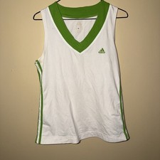 adidas climacool Tennis tank top no size Women's 2008 embroidered logo see pics