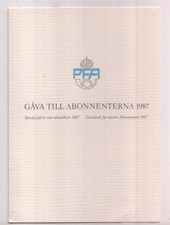 SWEDEN - 1987 PFA SPECIAL GIFT ISSUE IN BOOKLET FORM