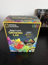 National Geographic Mega Crystal Growing Lab STEM Science Kit Complete Tested