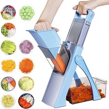Safe Mandoline Vegetable Slicer Adjustable Vegetable Chopper Mandolin Kitchen UK