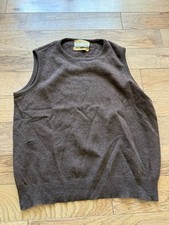 True Vintage Jantzen Country Squire Brown Wool Sweater Vest Size Med USA
