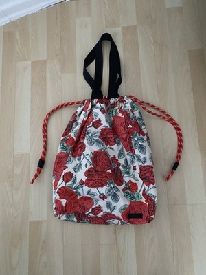 Ganni Tasche Shopper Floral Rosen Strandtasche 1x Ben. o. Staubbeutel 46x52 cm