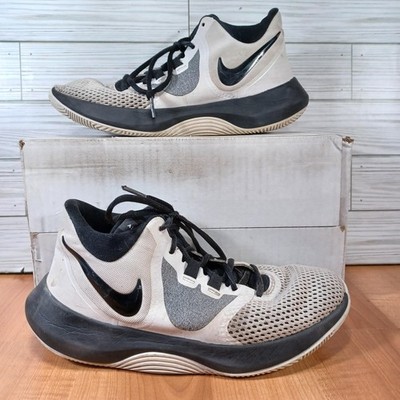 Nike Air Precision II Shoes Mens 7 Black White Mid Top  display picture 1