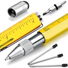 Dad Gifts for Fathers Day, 6 in 1 Multitool Pen, Stocking Stuffers for Mens G...