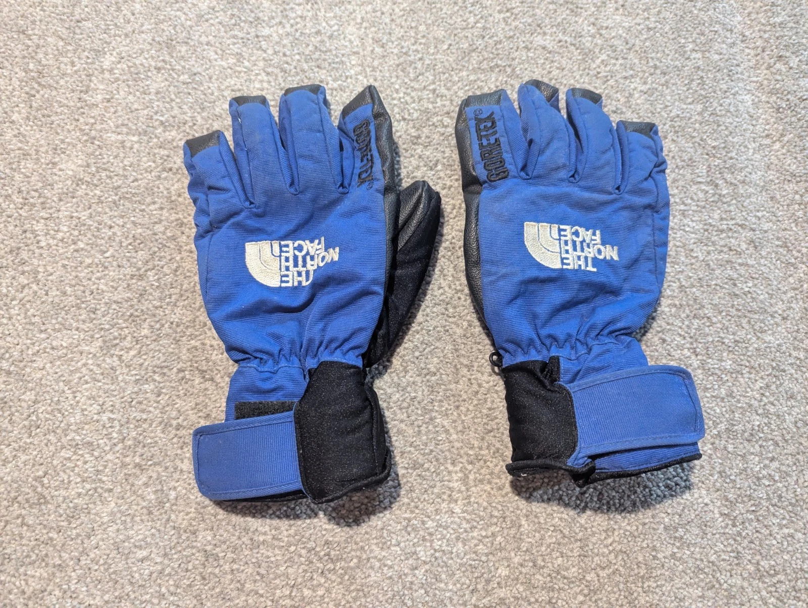 Vintage North Face Gloves Small Blue Goretex Ski Snowboarding Outdoor Hiking
