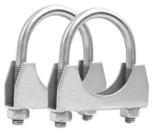 Universal Heavy Duty Exhaust U Clamp 1 inch Stainless Steel Muffer U-Bolt 1"