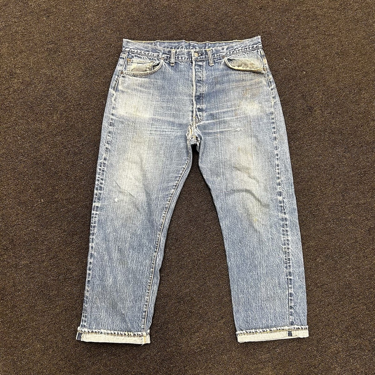 Vintage 60s/70s Levi's 501 Big E Jeans 36x27 (tagged 40x32 Vintage 60s/70s Levi's 501 Big E Jeans 36x27 (tagged 40x32