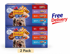 2 pack Purina Friskies Shreds Gravy Variety Pack, Wet Cat Food, 5.5 oz Cans 40