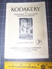 Vintage KODAKERY Book a magazine for amateur photographers, NOV 1924, 32pages