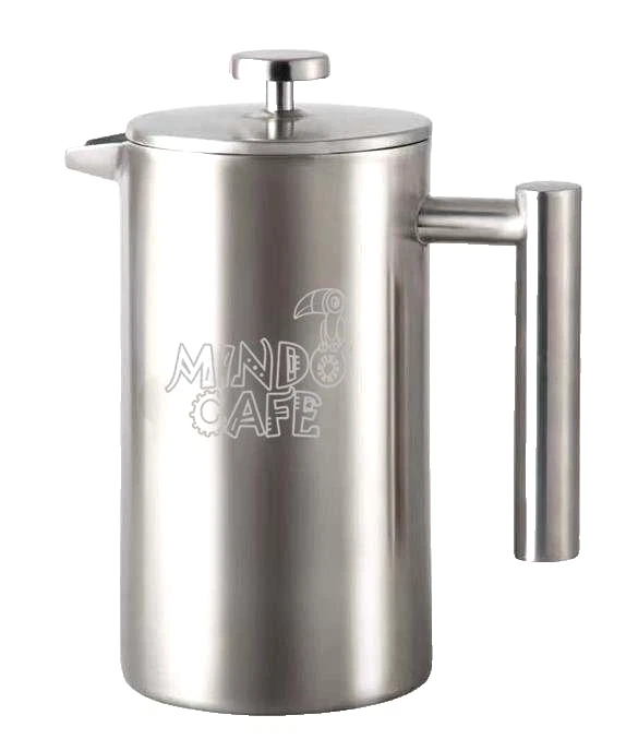 34OZ Coffee Press Double-Wall Stainless Steel French Press By Mindo Cafe 1000 ML