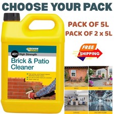 Everbuild 401 High Strength Brick Cleaner Acid 5 Litre Patio Mortar Remover UK