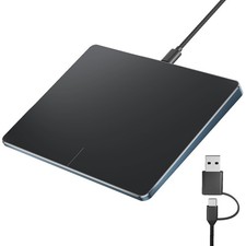 USB Trackpad for Windows 10/11, Large Wired Touchpad Mouse, High-Precision Na...
