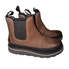Sorel Men's Slabtown 62' Waterproof Chelsea Boots Tobacco Brown Black Size 8