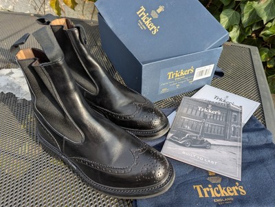 Tricker's Henry 8 Brogue Chelsea Dealer Boots Boxcalf England