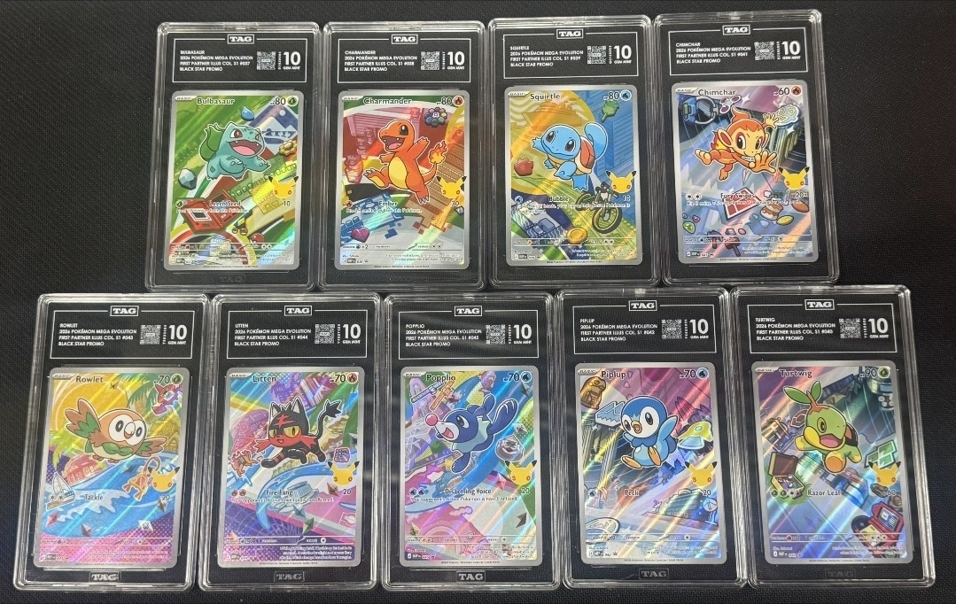 First Partner Series 1 Promo Set 9x All TAG 10 Charmander
