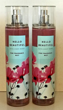 HELLO BEAUTIFUL fragrance mist body spray 8 oz Bath Body Works lot x2 FLORAL NEW