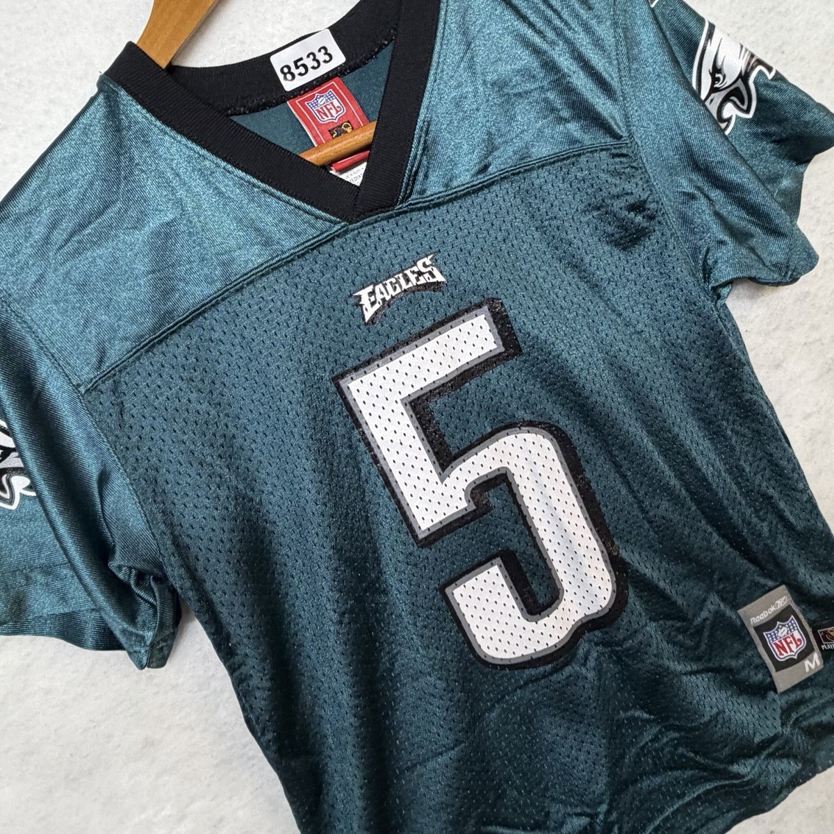 Youth Reebok Donovan McNabb #5 Philadelphia Eagles Green Jersey M