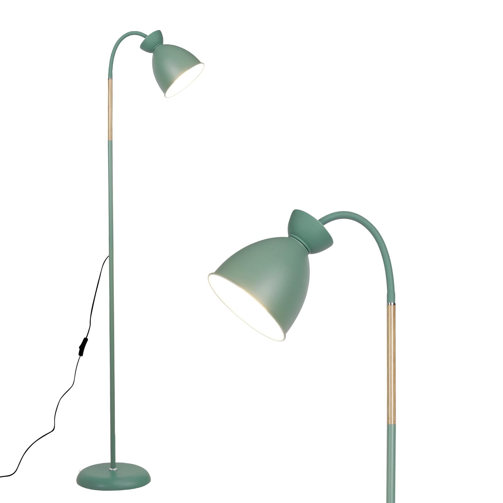 Lampada da Terra Vintage Metallo LED E27 | Piantana Lettura Retrò