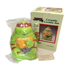 Teenage Mutant Ninja Turtles Raphael Cookie Jar Vintage Brand New In Box