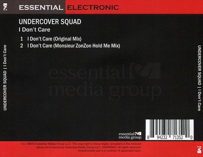 UNDERCOVER SQUAD I DON'T CARE NEW CD