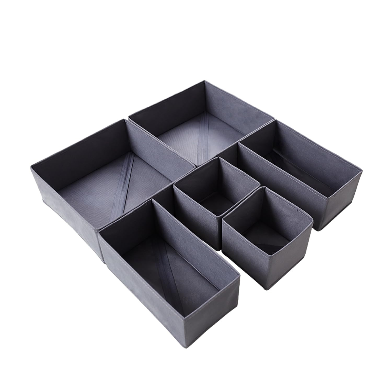 6 Pack Clothes Drawer Organizers, Foldable Dresser Organizer for Closet, Draw...