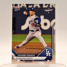 2025 Topps Now Yoshinobu Yamamoto World Series Championship Set Dodgers