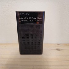 Sony ICF P26 Portable AM FM Radio Black Pocket Size Tested  Working
