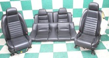 Issue 11 Mustang Coupe Black Leather Power Manual Buckets Backseat Seats Oe